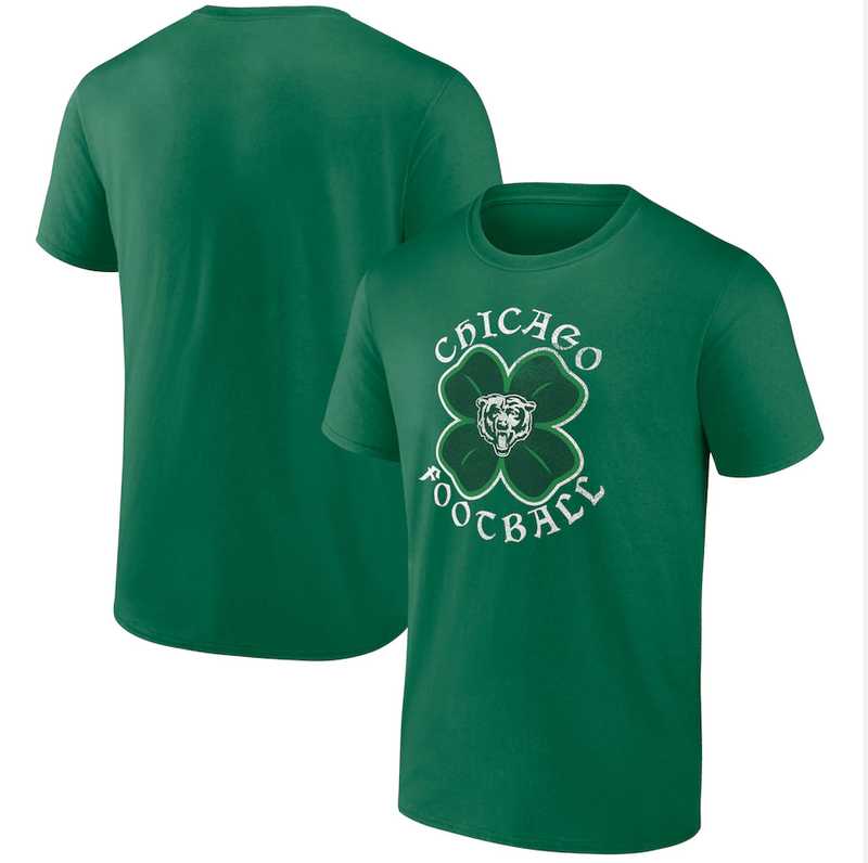 Chicago Bears Fanatics Branded Kelly Green St. Patrick's Day Celtic Men's T-Shirt,We sell and wholesale Chicago Bears Fanatics Branded Kelly Green St. Patrick's Day Celtic Men's T-Shirt on line form chian!